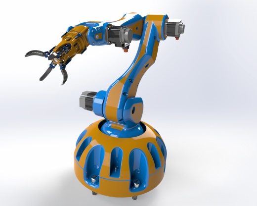 抓手机械臂 robotic-arm-printable-3d SW缩略图